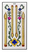 Four of Wands Tarot card in Angel Tarot deck