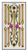Nine of Wands Tarot card in Angel Tarot deck