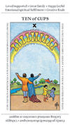 Ten of Cups Tarot card in Apprentice deck
