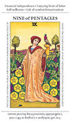 Nine of Pentacles Tarot card in Apprentice deck