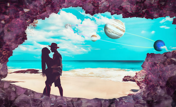 couple on beach