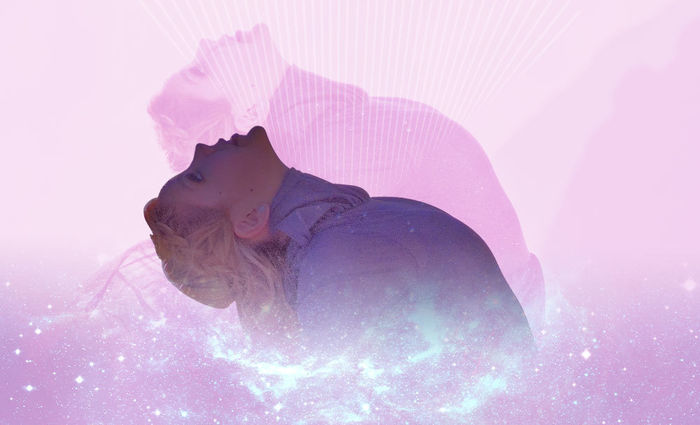 woman in cosmos